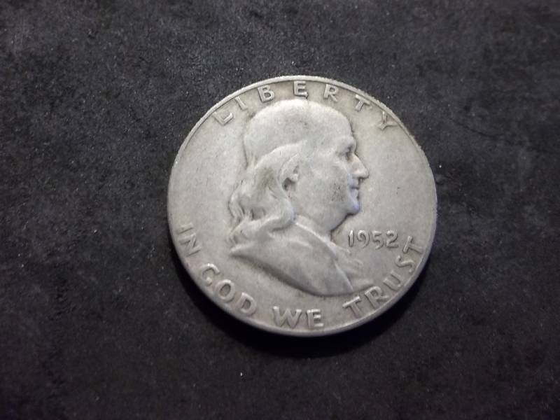 1952 S Franklin Half Dollar