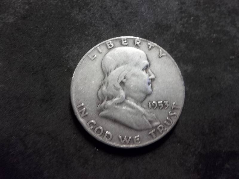 1953 D  Franklin Half Dollar