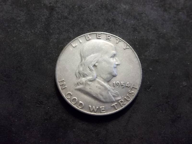 1954 D  Franklin Half Dollar