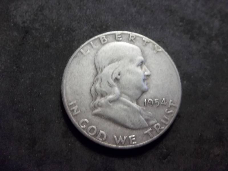 1954 S Franklin Half Dollar