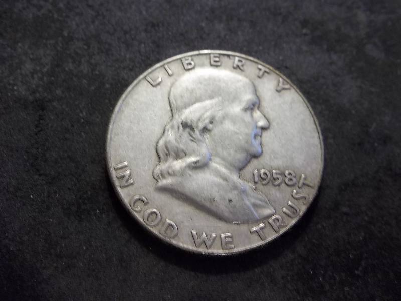 1958   Franklin Half Dollar