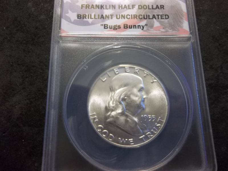 1955 Franklin Half Dollar MS Bugs Bunny