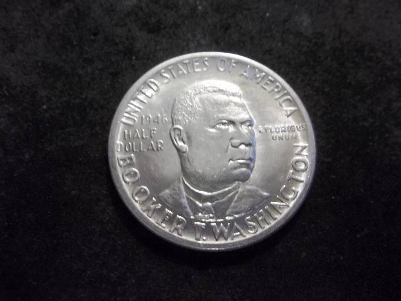 1946 Booker T. Washington Silver Half Dollar Comemmorative