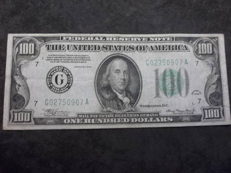 One Hundred Dollar Federal Note Series 1934