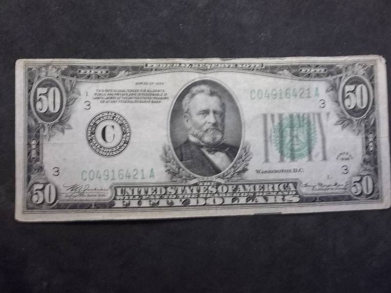 Fifty Dollar Federal Note Series 1934