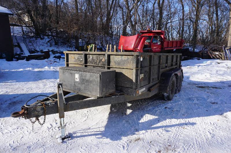 lot 5 image: 1995 Top Brand 12 Tandem Axle Hydraulic Dump Trailer