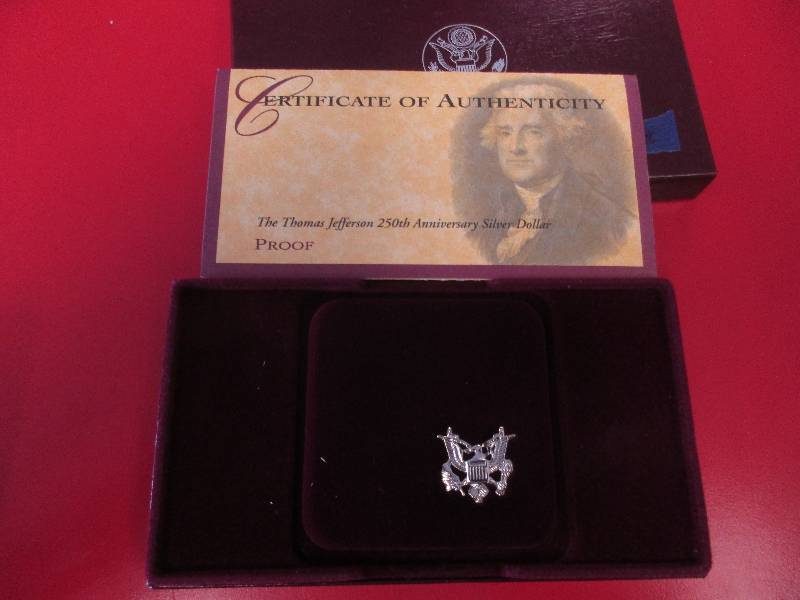 1993 US Mint Thomas Jefferson Silver Dollar