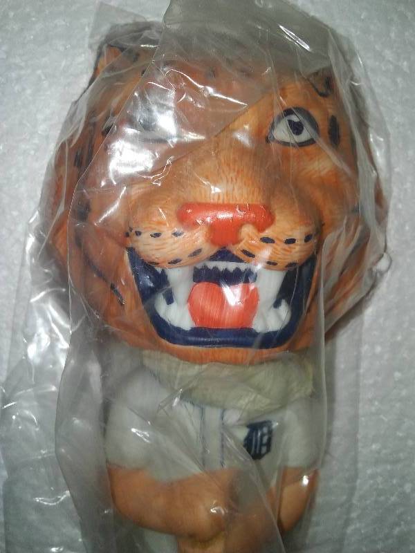 Detroit Tigers Tiger Head Mascot Bobblehead