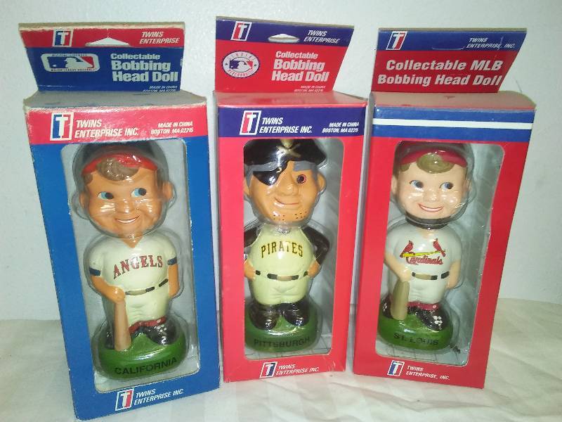 3 MLB California Anaheim Angels Pittsburgh Pirates and St. Louis Cardinals, , Bobbleheads