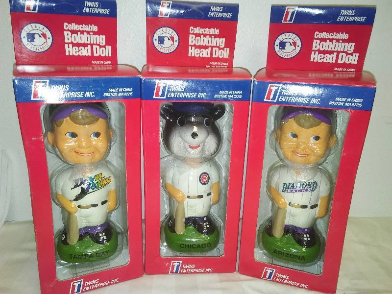 3 MLB Chicago Cubs, Tampa Bay Devil Rays and Arizona Diamondbacks , Bobbleheads