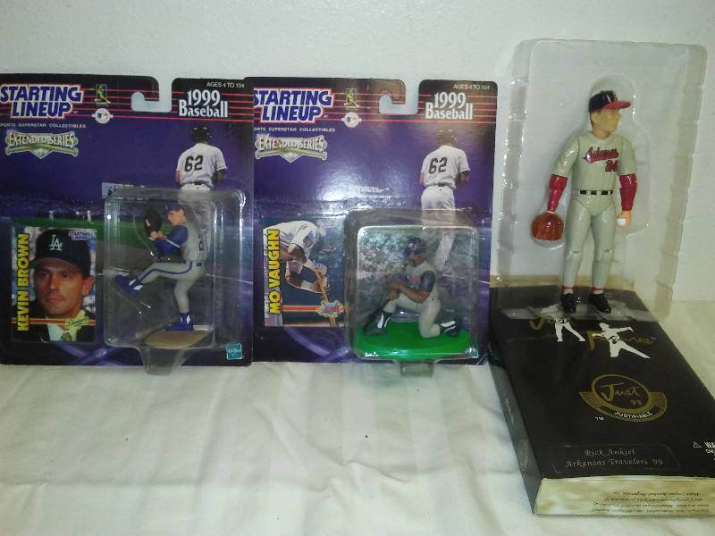 3 MLB figures Kevin Brown, Mo Vaughn, Rick Ankiel 1999