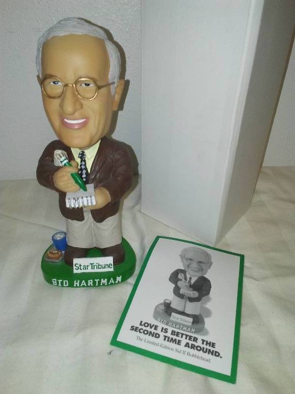 Sid Hartman Bobblehead RARE, 2745 of 6200.