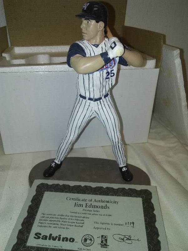 Jim Edmonds Anaheim Angels #1119 COA MLB