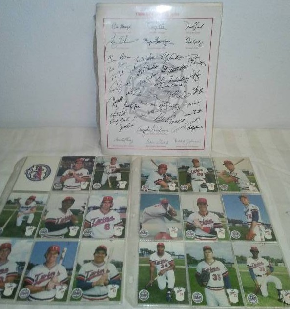 Minnesota Twins 25th Anniversary Pack � 1986 36 cards plus autographs