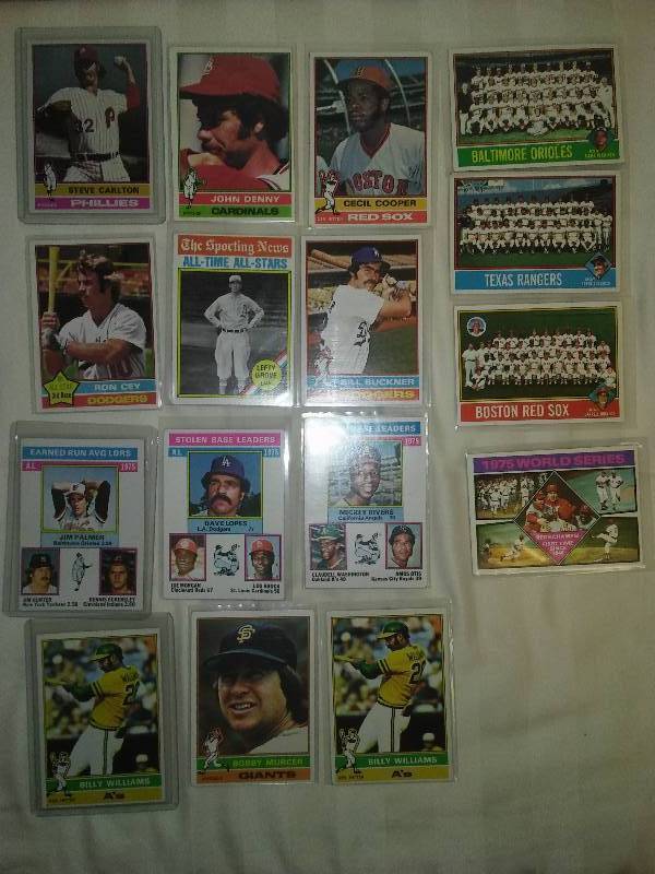 1976 Topps MLB trading cards � 16,