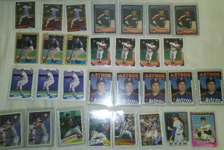 39 Nolan Ryan player cards MLB,
