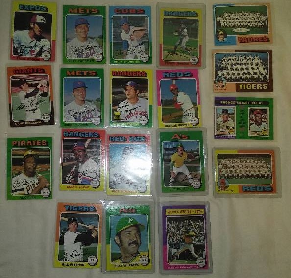 1975 Topps MLB Trading cards � 19.