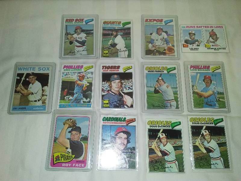 1977 Topps MLB Trading Cards � 11, 1965 Roy Face, 1964 Jim Landis,