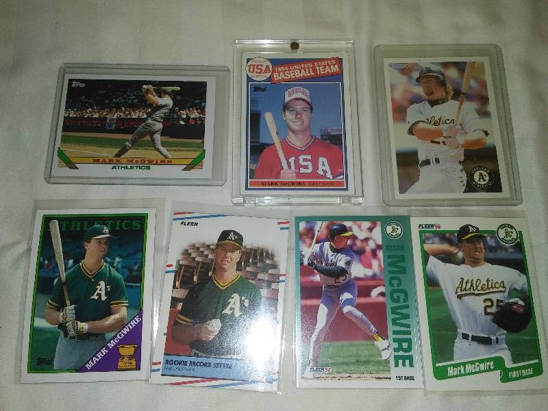 7 Mark McGwire cards including Team USA, Oakland A�s
