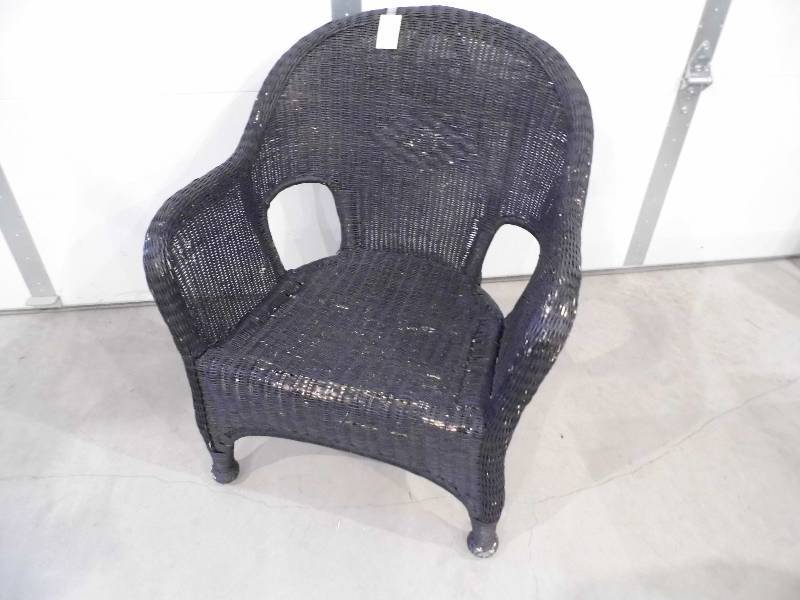 Black Wicker Chair