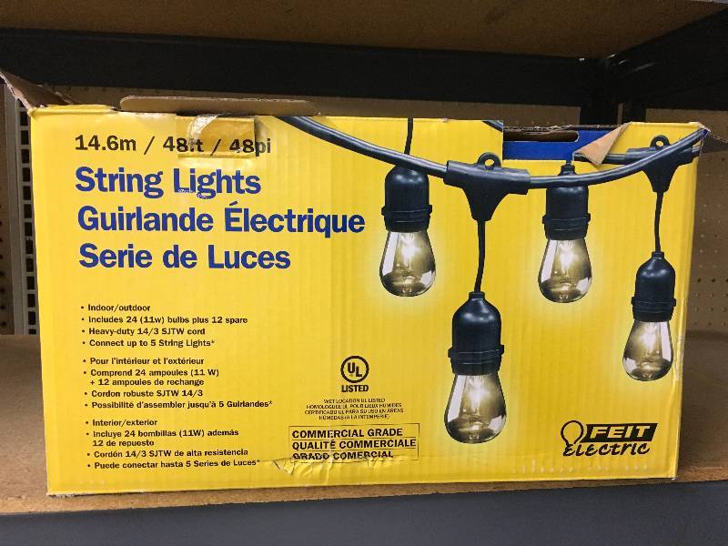 lot 355 image: FEIT 48 INCANDESCENT LIGHT STRING, MSRP $29.99