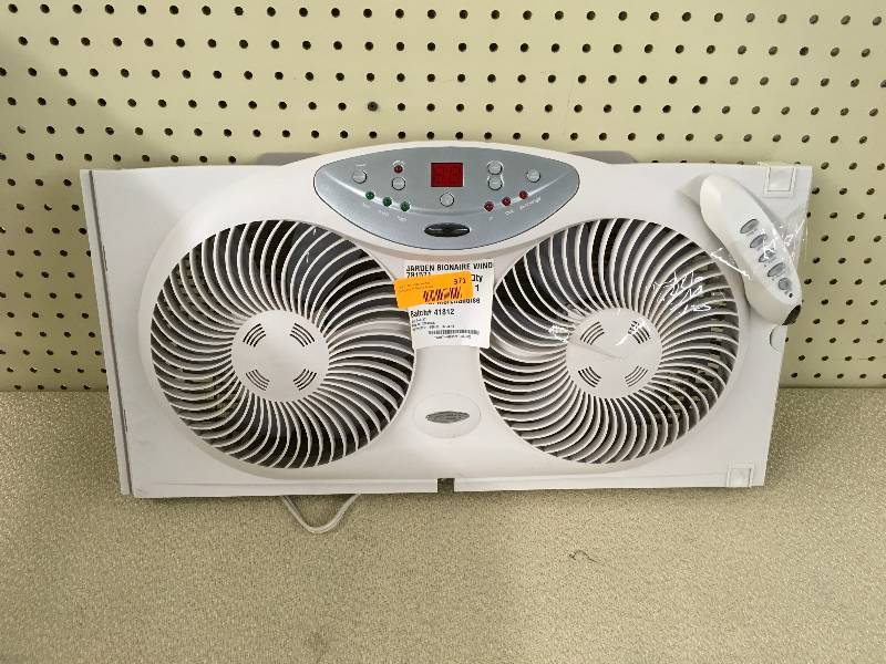 lot 371 image: JARDEN BIONAIRE WINDOW FAN MSRP $39.99