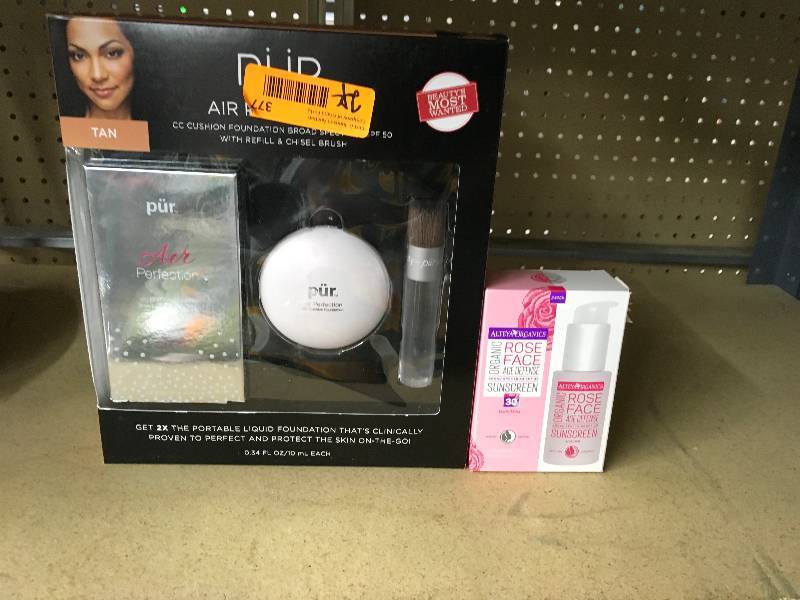 lot 377 image: PUR COSMETICS AIR, MSRP $21.99 AND ALTEYA ROSE FACE AGE, MSRP $19.99