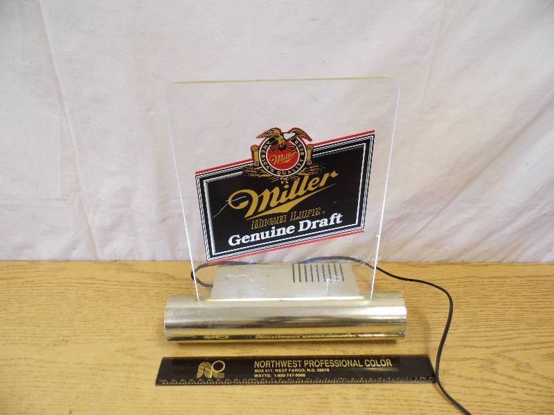 lot 53 image: Miller Lite Sign