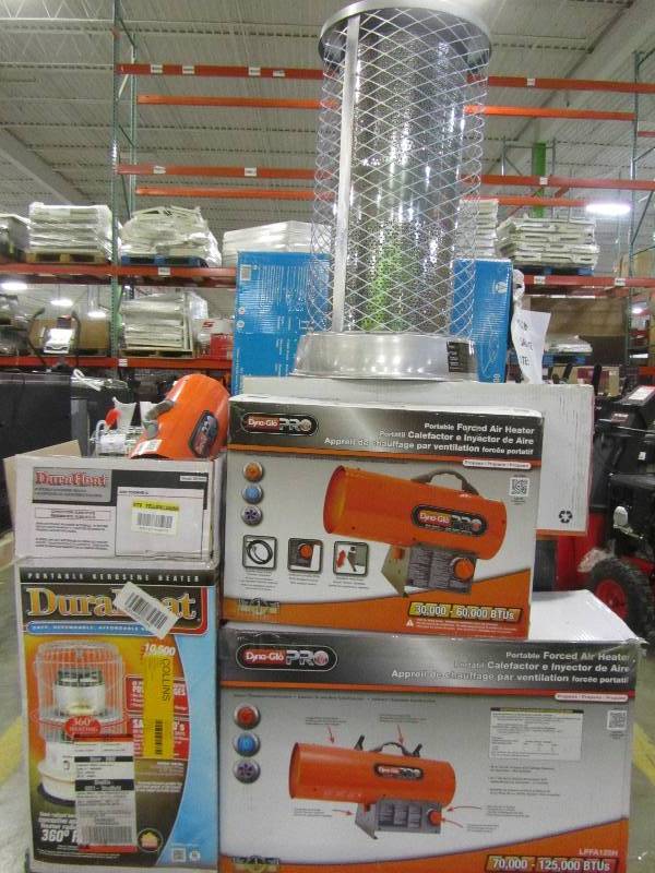 lot 7 image: pallet of heaters