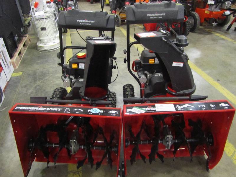 lot 9 image: PowerSmart 24 in. 212cc 2-Stage Gas Snow Blower (X2)