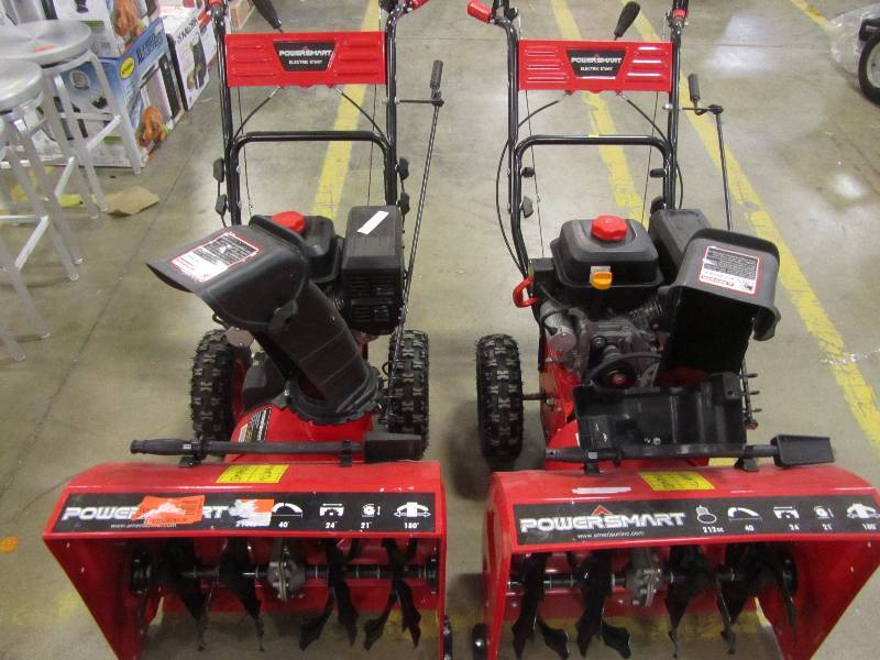 lot 12 image: PowerSmart 24 in. 212cc 2-Stage Gas Snow Blower (X2)