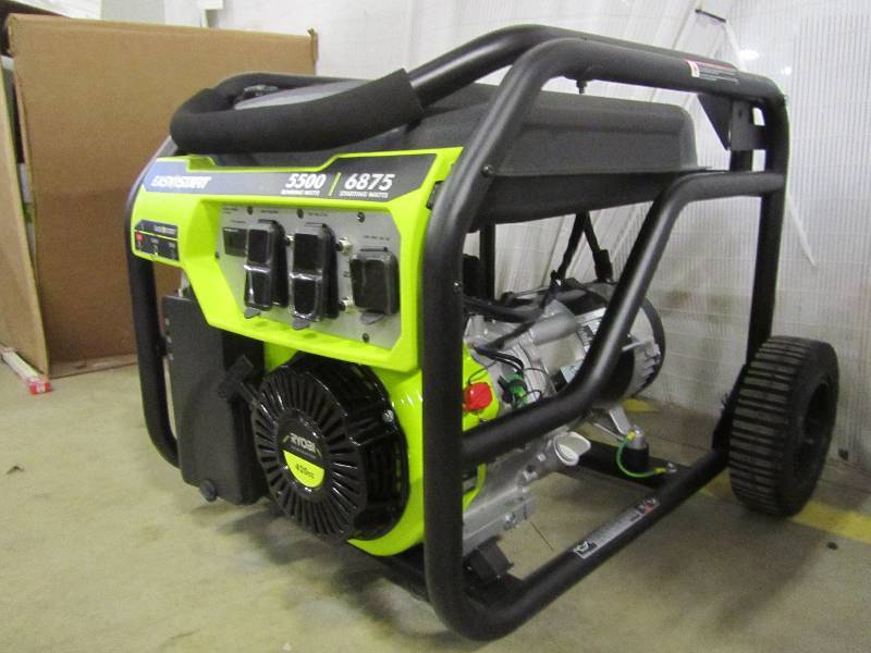 Ryobi 5,500Watt Gasoline Powered Portable Generator MN Home Outlet