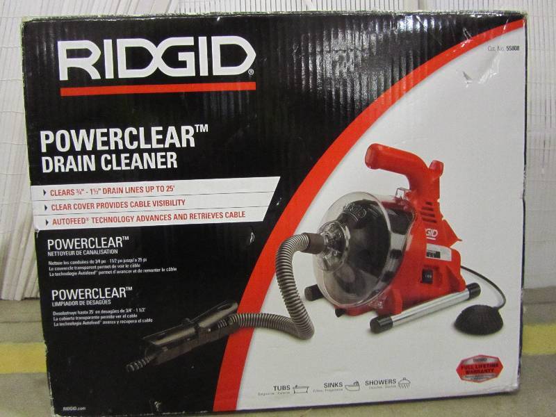 lot 19 image: RIDGID PowerClear Drain Cleaner