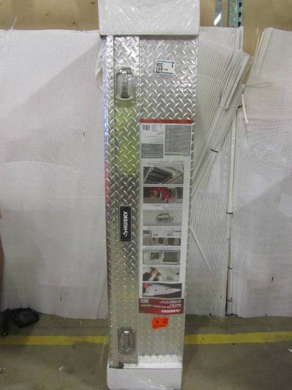 lot 21 image: Husky 70 in. Aluminum Polished Low-Profile Truck Box