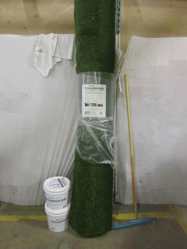 lot 25 image: Turf Evolutions Flooring Groomer Turf RakeTruGrass Synthetic Turf InfillTurf Evolutions Trugrass synthetic turf 8x12