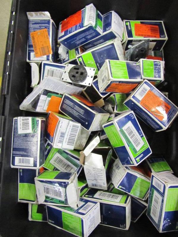 lot 71 image: 1 tote of appliance outlets