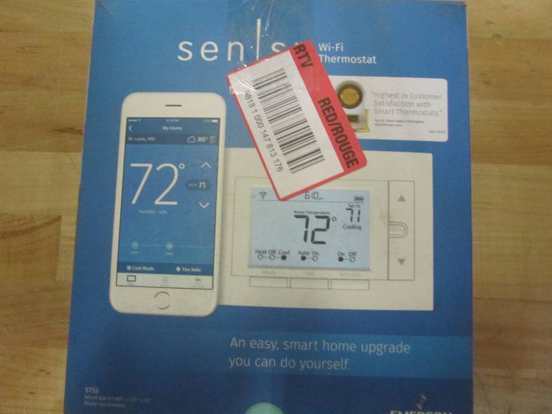 lot 80 image: Emerson Sensi Wi-Fi Thermostat for Smart Home