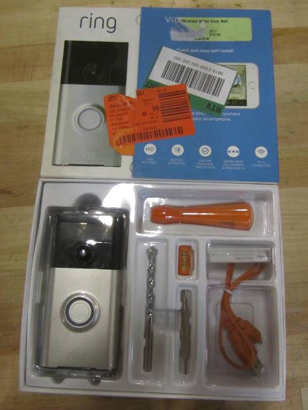 lot 83 image: Ring Wireless Video Doorbell