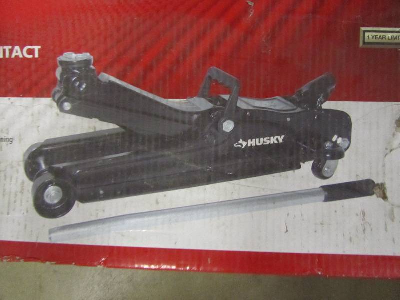 lot 87 image: husky 2-12-Ton 5,000 lb. Low Profile Jack