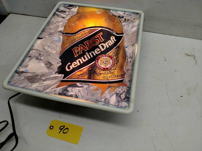 Pabst Genuine Draft Lighted Sign, 1...