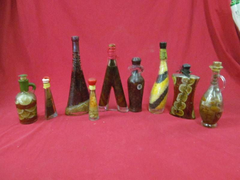 lot 82 image: decorative kitchen bottles