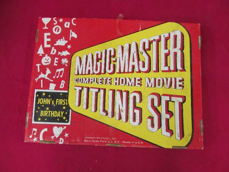 lot 99 image: Magic Master Complete Home movie Titling set