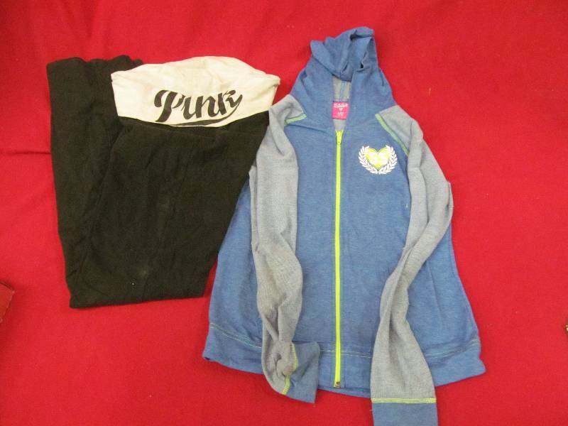 lot 161 image: Hardy Candy sweatshirt, Pink yoga pants