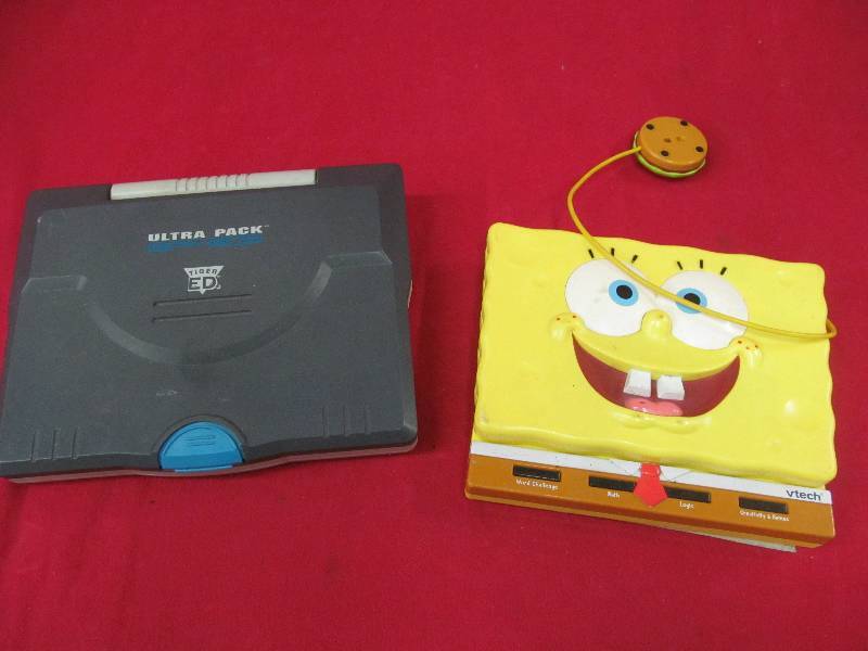 lot 180 image: Sponge Bob Vtech laptop, Tiger ED,Ultra pack pc