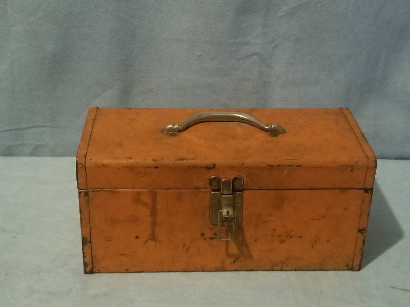 TOOL BOX WITH TOOLS AND HARDWARE