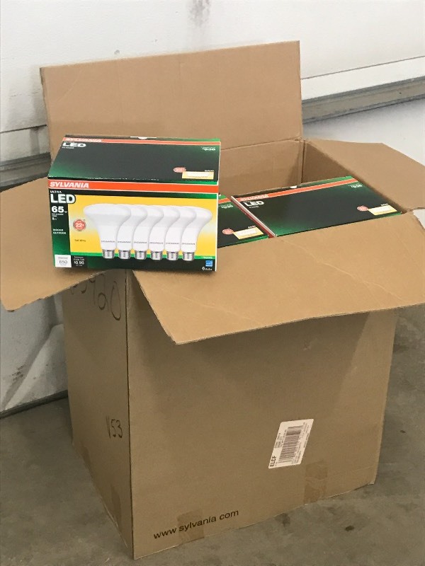 lot 23 image: Case Of LED Flood Light Bulbs