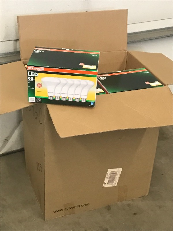 lot 24 image: Case Of LED Flood Light Bulbs