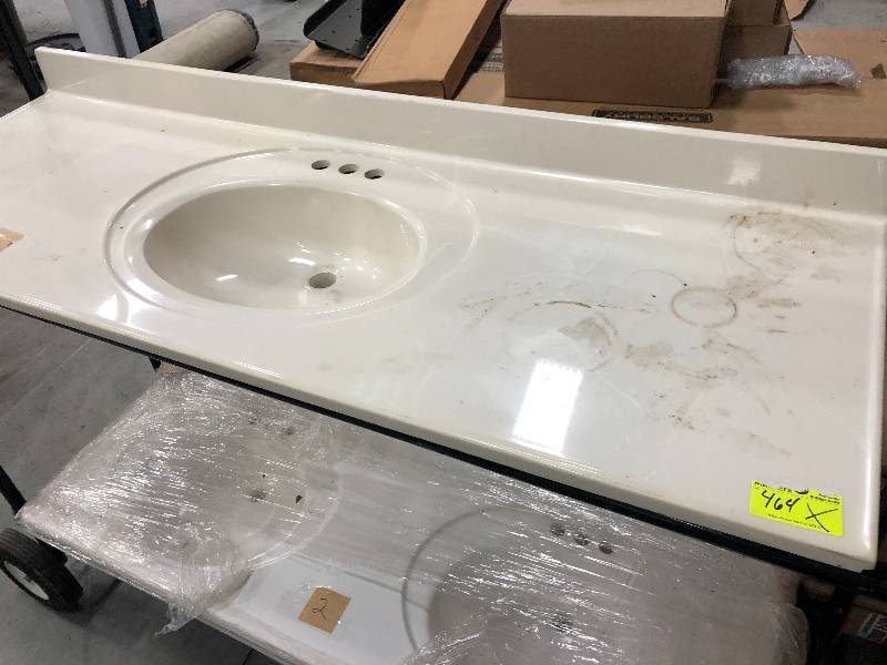 Sink vanity top single