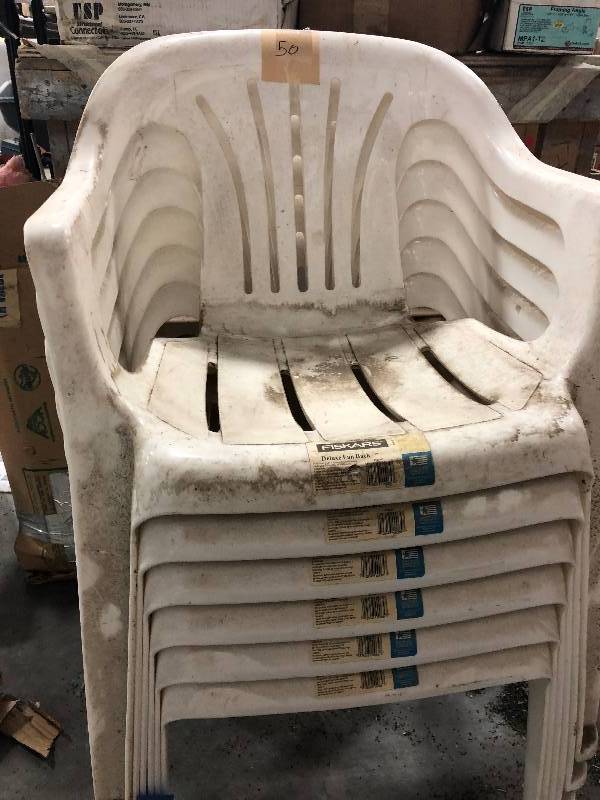 Plastic Fan Back Chairs