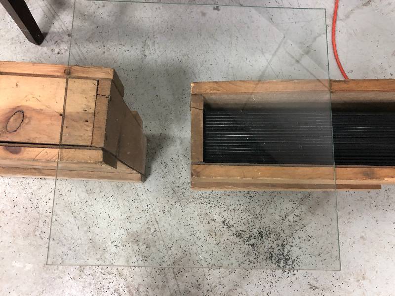 Sheets of tempered glass 2 crates